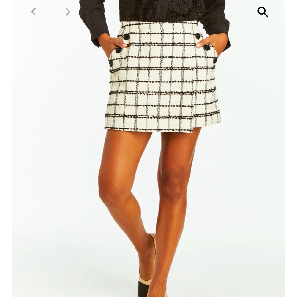 Mestiza Tweed Teresa Mini Skirt Size 6
